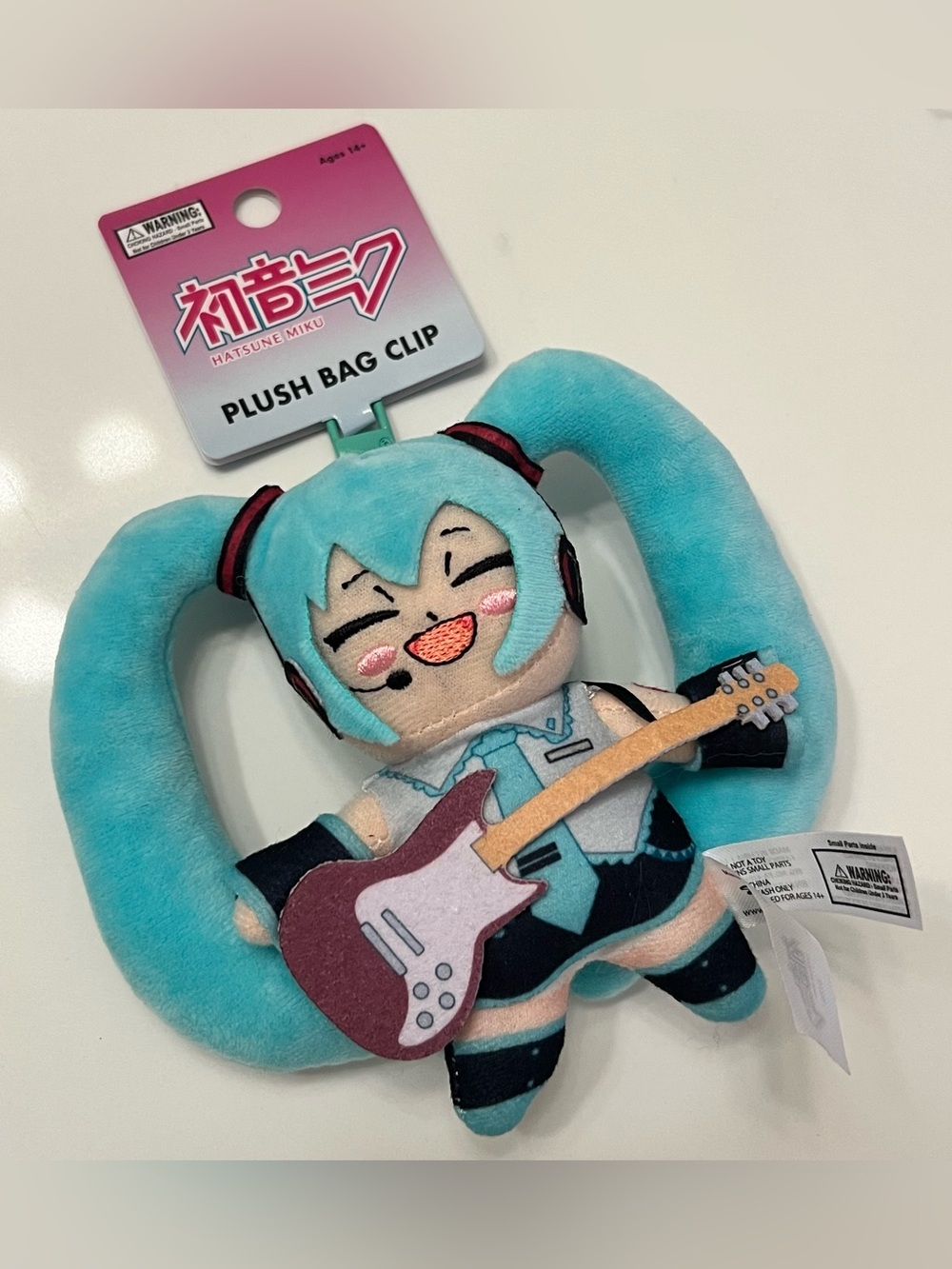 Hatsune Miku Guitar Plush Bag Clip
